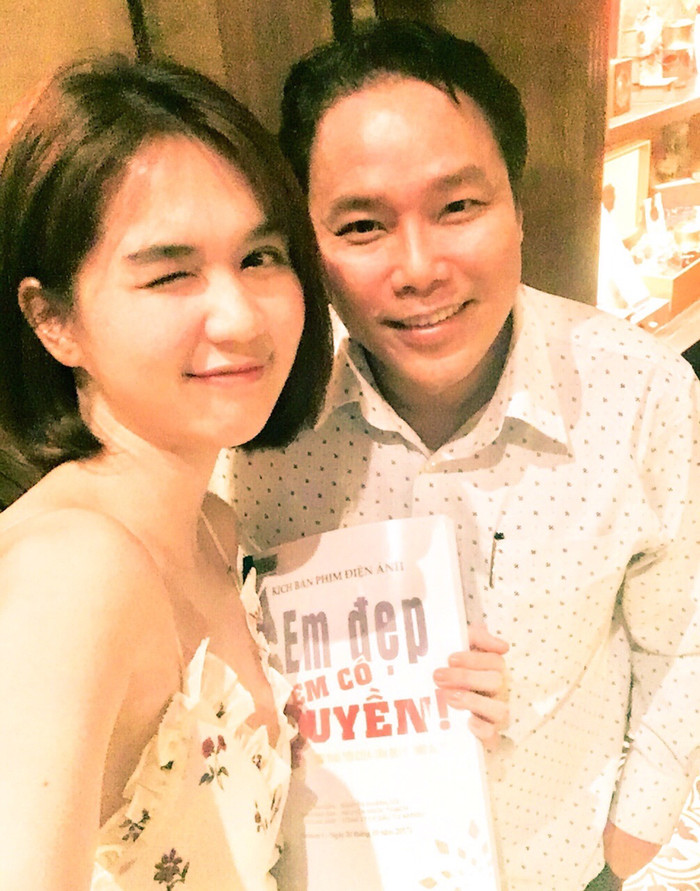 'Nữ hoàng nội y' Ngọc Trinh và đạo diễn Hoàng Vũ có mối quan hệ thân thiết. 