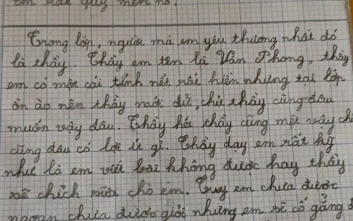 Bài văn tả thầy giáo được khen nức nở, nhân vật chính đọc xong phải phì cười Ảnh 2
