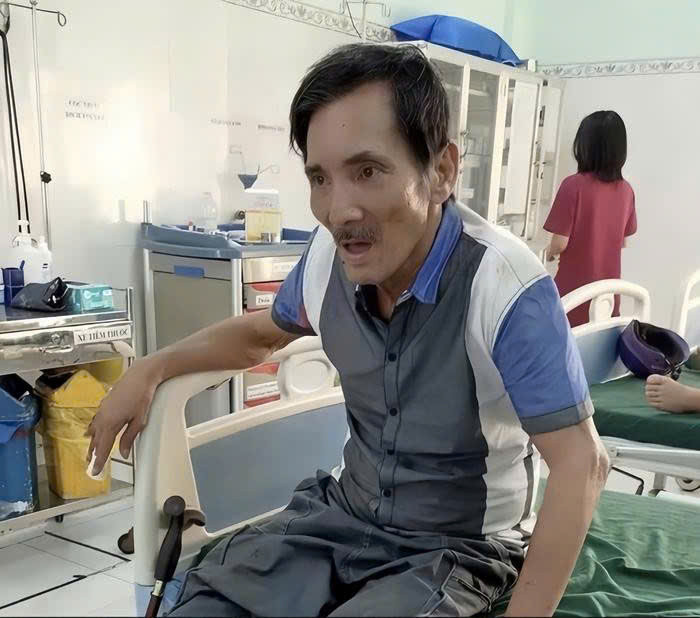 Sức khoẻ nghệ sĩ Thương Tín ngày càng yếu. Ảnh: Chụp màn hình