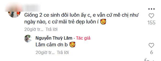 Hoa hậu Thùy Lâm và con gái nhận nhiều lời khen về nhan sắc. (Ảnh chụp màn hình)