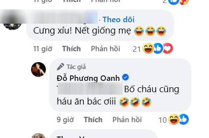 Phương Oanh phản hồi khi được nhận xét các con có tính cách giống mẹ. (Ảnh chụp màn hình)
