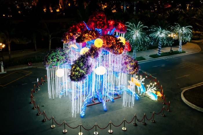 Người dân diện áo dài, tưng bừng check-in tại Lễ hội Ánh sáng phương Đông dịp cận Tết Ảnh 18