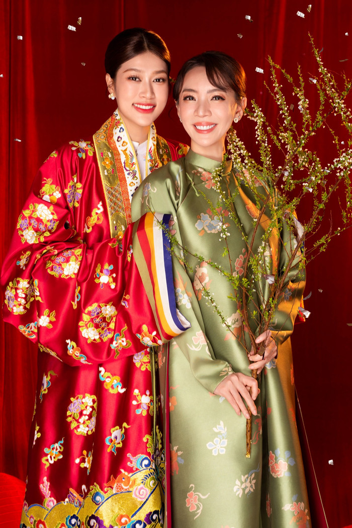 Đoàn Thiên Ân 'đối đầu' với cặp đôi Kỳ Duyên - Tiểu Vy. Cựu Hoa hậu Hòa bình Việt Nam diễn xuất tại dự án phim 'Nụ hôn bạc tỷ'. (Ảnh: FBNV)