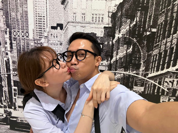Hari Won - Trấn Thành liên tục phát cẩu lương. Ảnh: FBNV