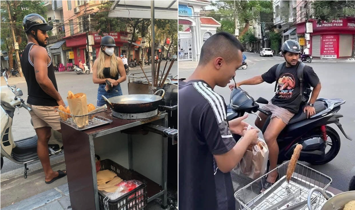 Khoảnh khắc vợ chồng Xuân Son đi mua chuối chiên gây sốt mạng xã hội