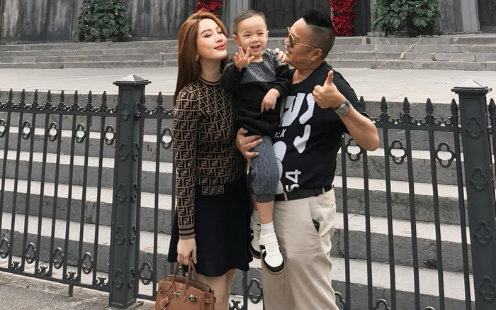 Bảo Thy nói lý cho chồng doanh nhân và con trai 'chạy show' cùng mình Ảnh 2