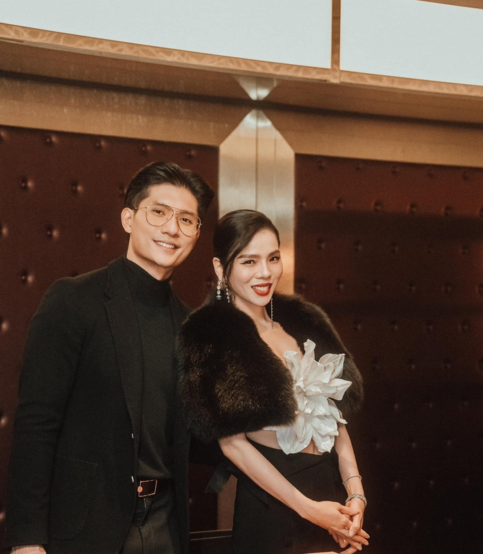 Lâm Bảo Châu - Lệ Quyên công khai chuyện tình cảm từ năm 2021. (Ảnh FBNV)