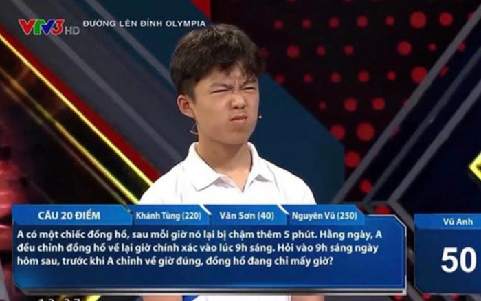 Bài toán 'tính giờ đồng hồ' khiến thí sinh Olympia phải nhăn mặt, đáp án dễ không tưởng Ảnh 2