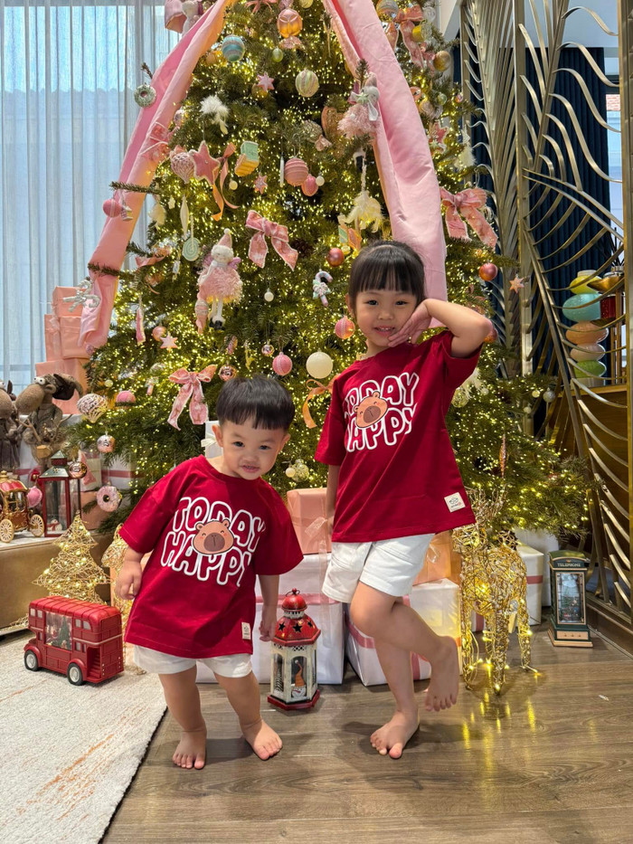 2 nhóc tỳ đáng yêu nhà Cường Đô La. Ảnh: FBNV