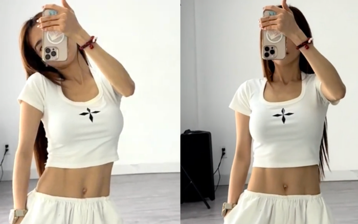 Nhờ chăm chỉ tập luyện và ăn uống khoa học, Nhã Phương sở hữu cơ bụng săn chắc, vóc dáng thon gọn ở tuổi 35. (Ảnh: FBNV)