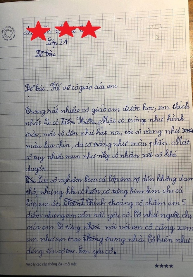 Bài văn tả cô giáo khiến dân mạng cười ngất