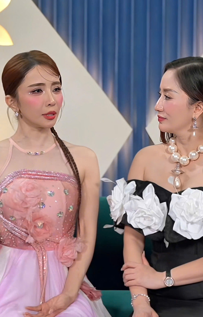 Nữ diễn viên thừa nhận 'rén' trước 'đàn chị' Khánh Thi. Ảnh: Chụp màn hình