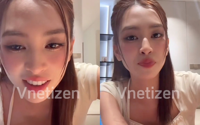 Tiểu Vy hoang mang khi nhắc đến Soobin - Thanh Thuỷ. Ảnh: Vnetizen