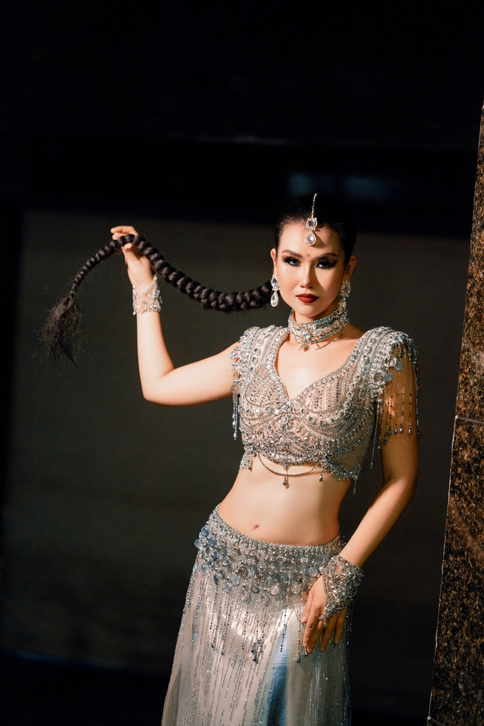 Võ Hạ Trâm ăn chay trường và khẳng định ăn chay giúp giảm cân hiệu quả. (Ảnh FBNV)