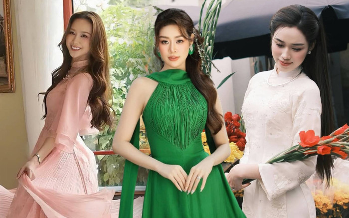 'Đường đua' thời trang Xuân của mỹ nhân Vbiz: Từ áo dài truyền thống đến cách tân đều có đủ Ảnh 2