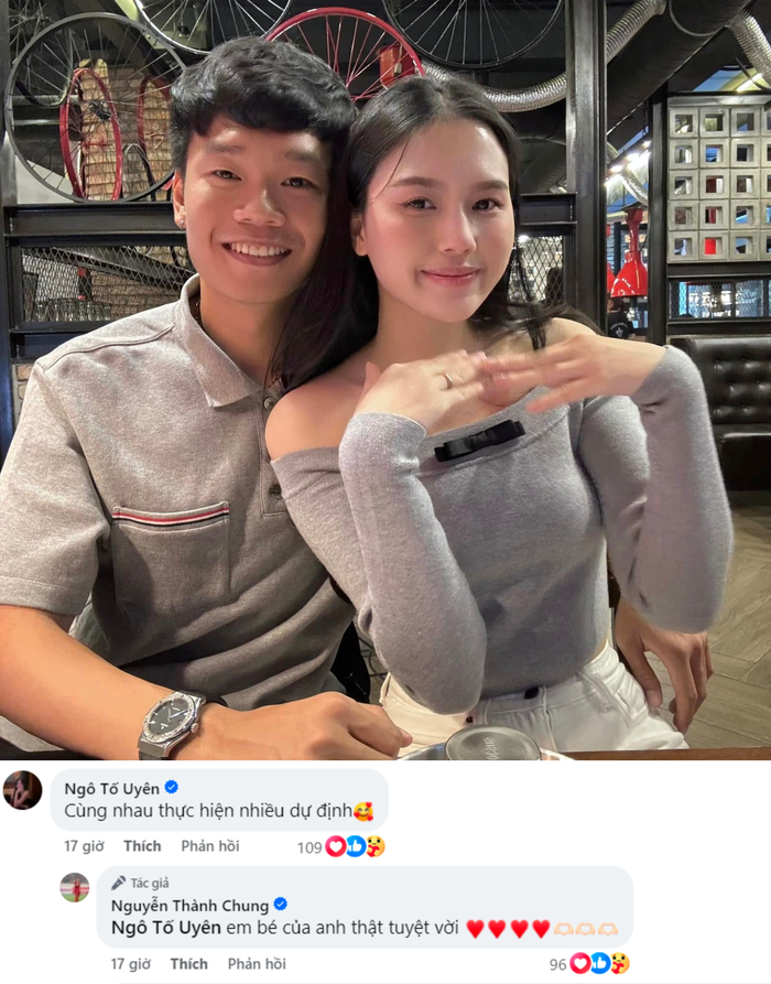 Vợ chồng trung vệ Thành Chung ghi điểm bởi những hoạt động vì cộng đồng. Ảnh: FBNV