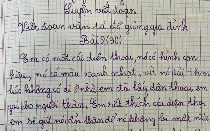Bài văn tả chiếc điện thoại, vừa đọc câu đầu tiên dân tình đã ôm bụng cười Ảnh 2