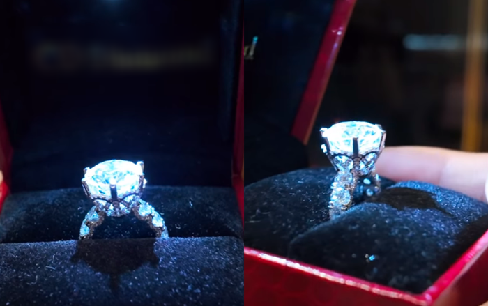 Phan Hiển khoe vừa làm chuyện đại sự chính là mua nhẫn tặng Khánh Thi. (Ảnh: FBNV)