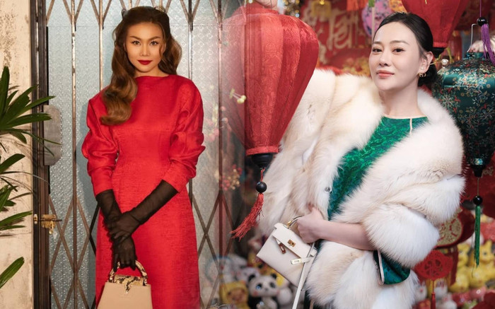 'Bóng hồng' Vbiz chuộng phụ kiện nào để phối cùng áo dài Tết? Ảnh 2