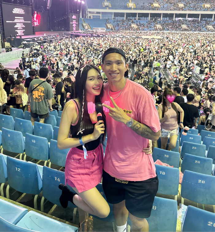 Sức hút của Doãn Hải My với người hâm mộ rất lớn, và có một chút tiếc nuối cho nàng WAGs khi Đoàn Văn Hậu chưa thể trở lại thi đấu. Ảnh: FBNV