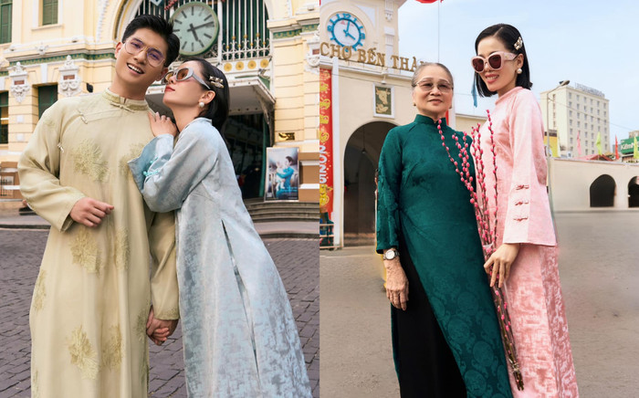 Lệ Quyên đưa mẹ ruột và Lâm Bảo Châu đi chơi Tết sớm, nắm chặt tay bạn trai không rời Ảnh 2