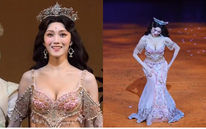 Vài triệu người xem nữ người mẫu khoe vẻ đẹp căng tràn trên sân khấu Ảnh 1