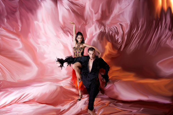 Emma Lê và Drosev tại Chung kết Bước Nhảy Hoàn Vũ. 