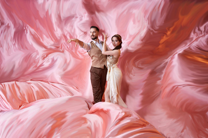 Quỳnh Nga và Georgiev tại Chung kết Bước Nhảy Hoàn Vũ.