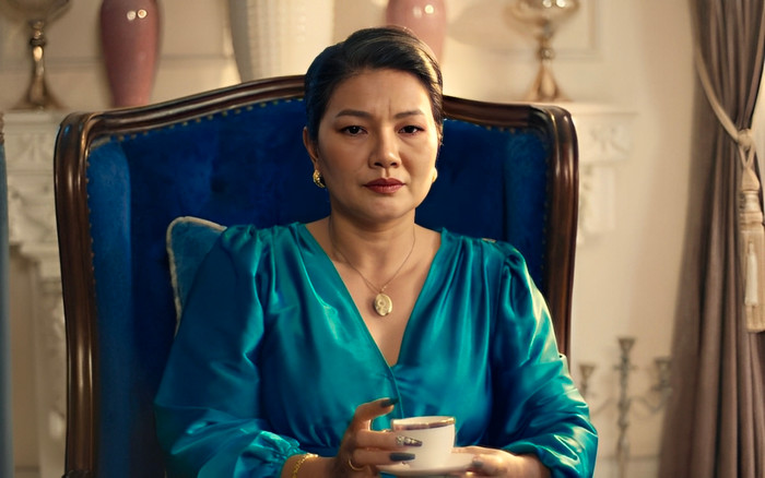 Diễn viên Kiều Trinh trong một cảnh quay ở Tiệm Ăn Của Quỷ.