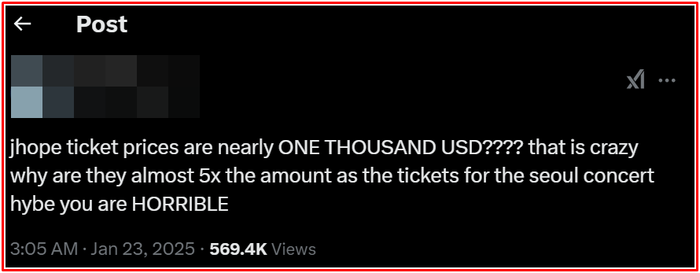 HYBE gây tranh cãi khi bán vé concert của thành viên BTS với giá 'cắt cổ' Ảnh 2