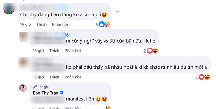 Bảo Thy ngầm phủ nhận chuyện đang mang bầu lần 2. (Ảnh chụp màn hình)