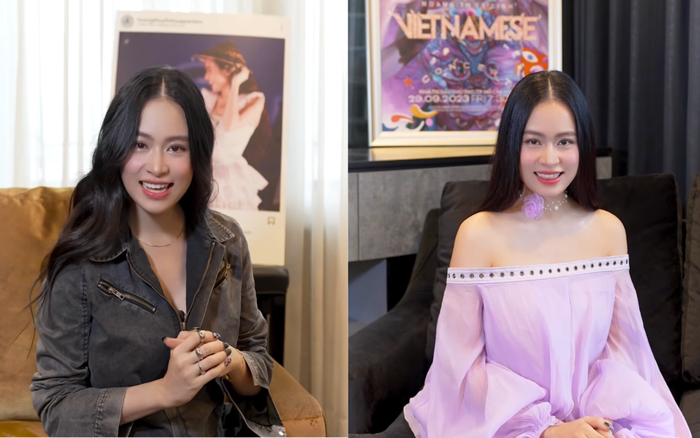 Tại thời điểm khi mới lộ diện, Hoàng Thuỳ Linh lựa chọn mặc những bộ đồ che giấu vóc dáng. Ảnh: FBNV