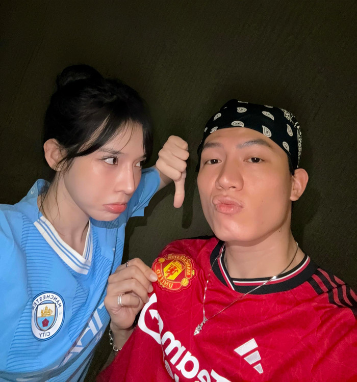 Cặp đôi thoải mái chia sẻ những hình ảnh đời thường khi đi ăn uống, du lịch cùng nhau. (Ảnh: FBNV)