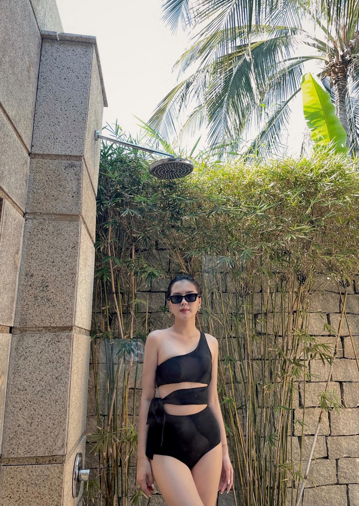 Sắc vóc của vợ Thành Chung được ngợi khen chuẩn Hoa hậu. (Ảnh: FBNV)