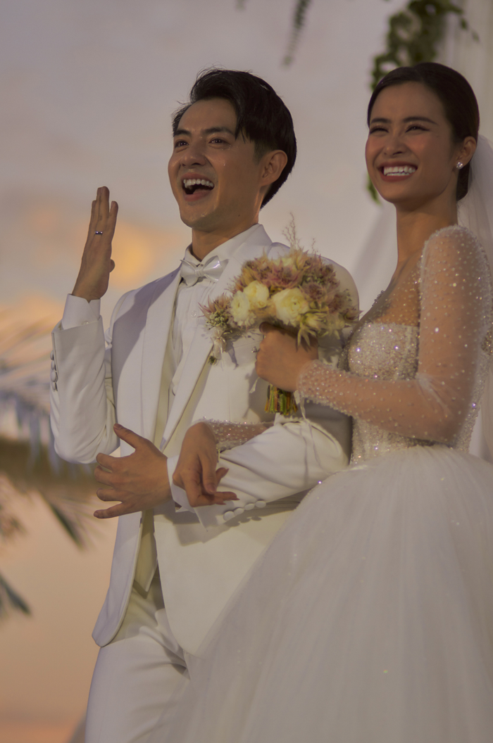 Đám cưới của Đông Nhi và Ông Cao Thắng từng gây sốt cõi mạng vì mức độ đầu tư hoành tráng cùng dàn khách mời quy tụ toàn những gương mặt đình đám. (Ảnh: FBNV)