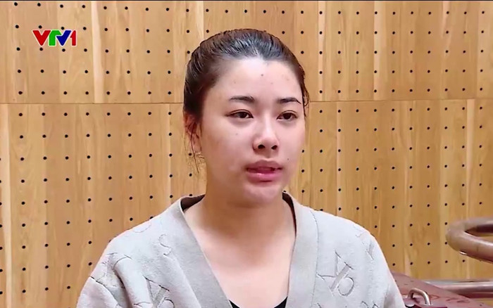 Đối tượng Phạm Thị Huyền Trang. Ảnh: VTV