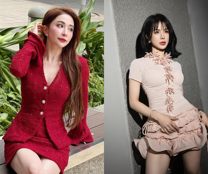 Quỳnh Nga và Diệp Lâm Anh thân thiết với nhau. 