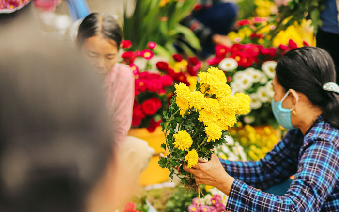 Sắc hoa rực rỡ ngày giáp Tết Ảnh 2