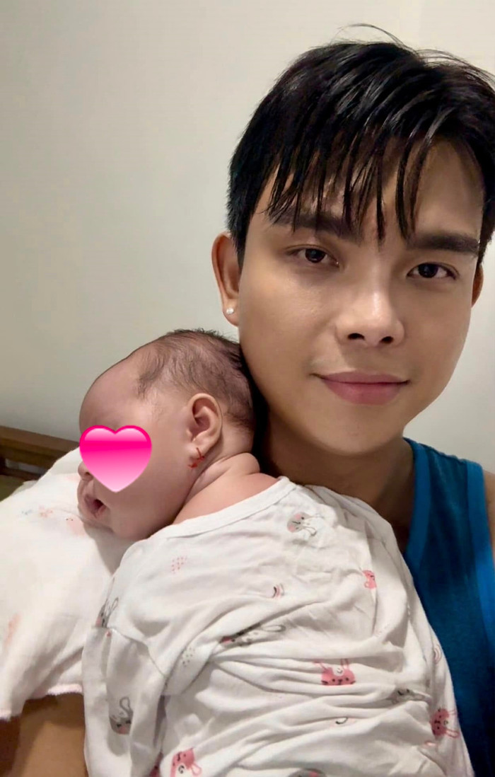 Đỗ Long chia sẻ những khoảnh khắc đáng yêu bên con gái. (Ảnh FBNV)