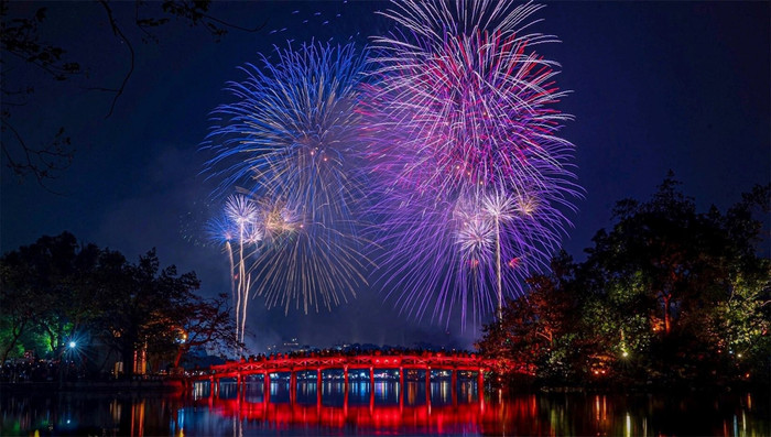 Chi tiết các điểm bắn pháo hoa tại các quận, huyện và thị xã ở Hà Nội Ảnh 1