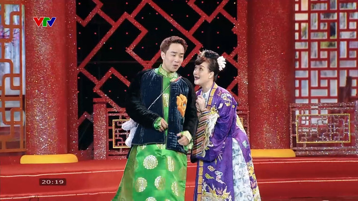 Đỗ Duy Nam đảm nhận vai diễn nhập Bắc Đẩu - Nam Tào tại Táo Quân 2025. Ảnh: Chụp màn hình