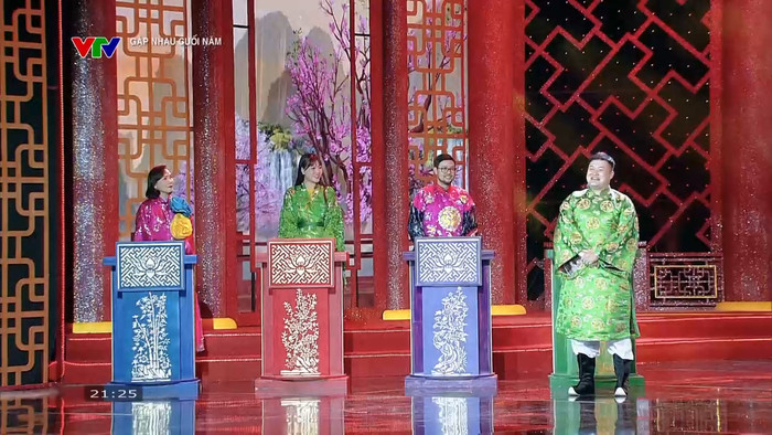 Các Táo mới tham gia chương trình Đường lên đỉnh Thiên Cung gặp không ít những câu hỏi 'hóc búa' từ hội đồng sát hạch. Ảnh: Chụp màn hình