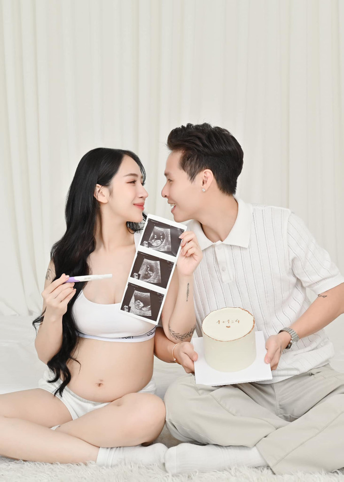 Nhan sắc mẹ bầu Joyce Phạm khiến nhiều người mê mẩn. Ảnh: FBNV