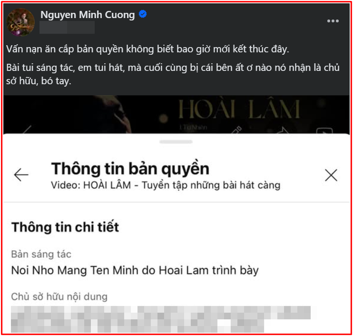 Nhạc sĩ Nguyễn Minh Cường đăng đàn bức xúc về ca khúc của Hoài Lâm Ảnh 1