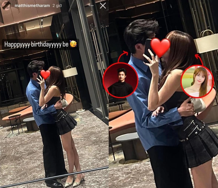 Vào dịp sinh nhật của Thiều Bảo Trâm, cặp đôi từng 'khoá môi' ngọt ngào. (Ảnh: IGNV)