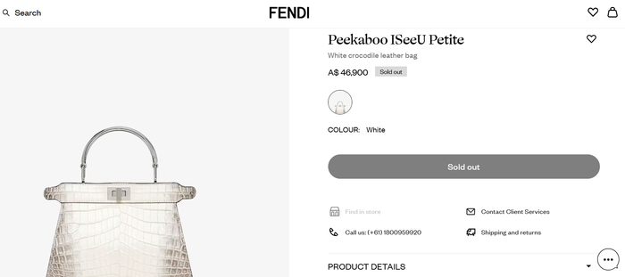 Mẫu túi mà Lệ Quyên sở hữu có giá trị không hề nhỏ, lên đến tiền tỷ. Ảnh chụp màn hình