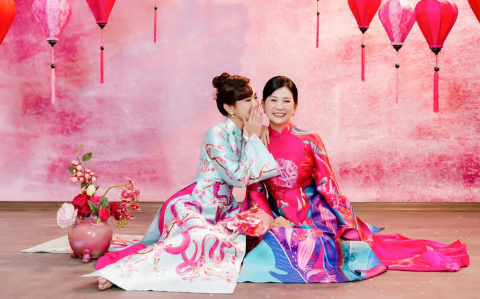 MC Hải Anh khoe mẹ và em trai cực phẩm trong ngày đầu năm mới Ảnh 2