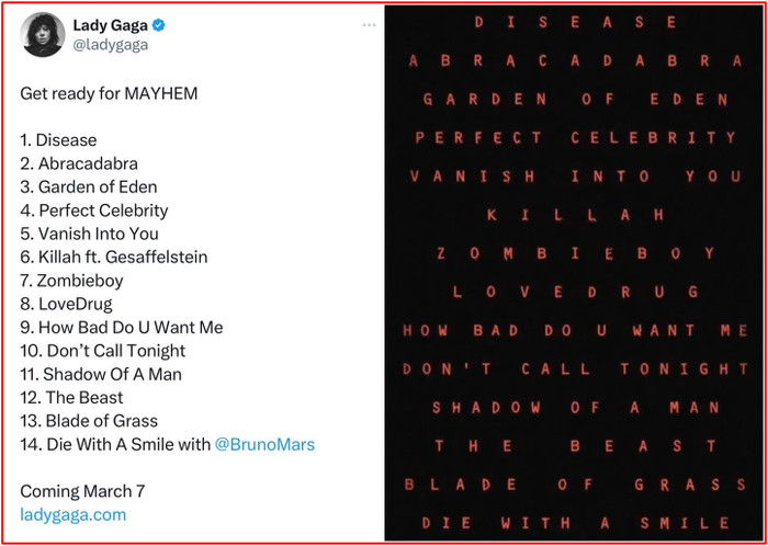 'MAYHEM' và cú chơi lớn của Lady Gaga trong âm nhạc Ảnh 1