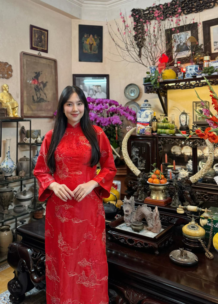 Mai Ngọc đang mang thai con đầu lòng. Ảnh: FBNV