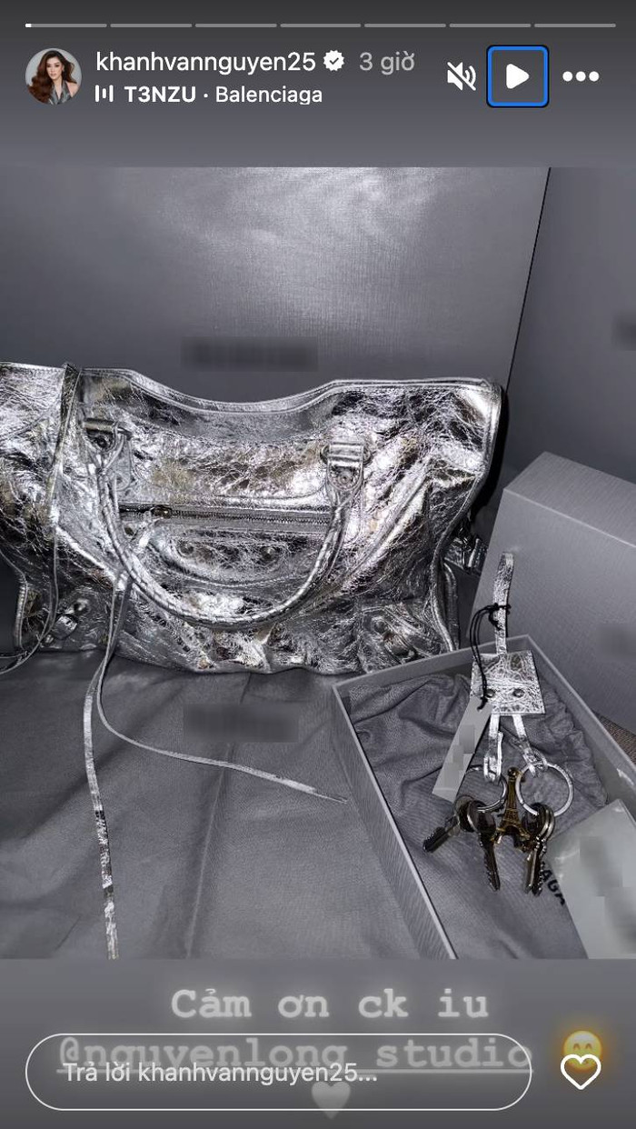 Hoa hậu Khánh Vân được chồng mua tặng túi hiệu hơn 61 triệu đồng. (Ảnh chụp màn hình)